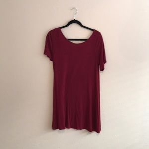 Red tshirt dress